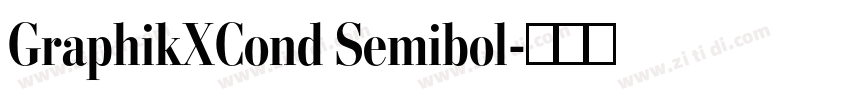 GraphikXCond Semibol字体转换